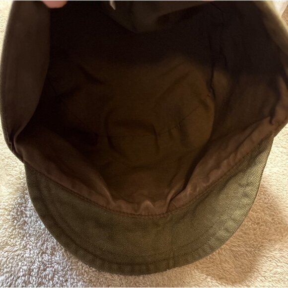 Military Style Hat Army Green With Embroidered Patch & Star Accents - Picture 7 of 7